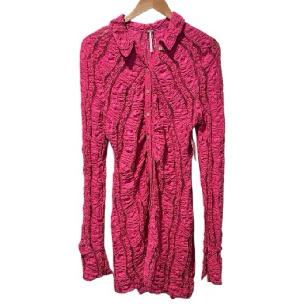 New Free People Shayla Lace Boho Mini Dress - Picture 3 of 14